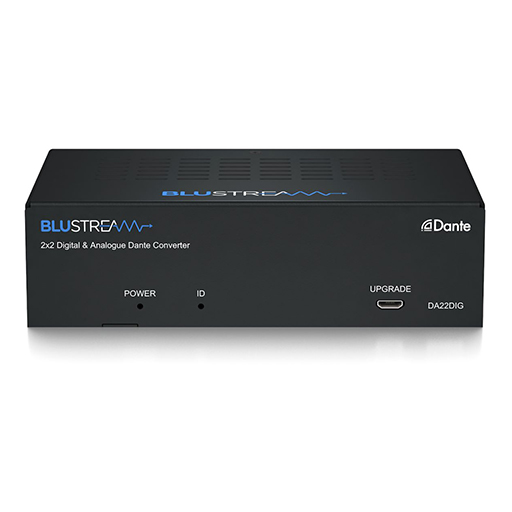 Blustream DA22DIG 2x2 Dante® Digital Audio Converter